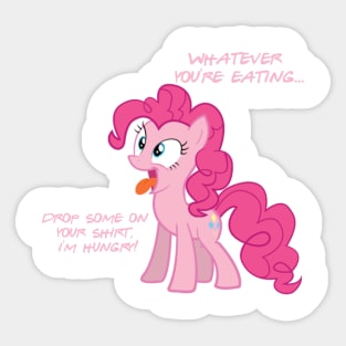 Pinkie's Hungry Sticker